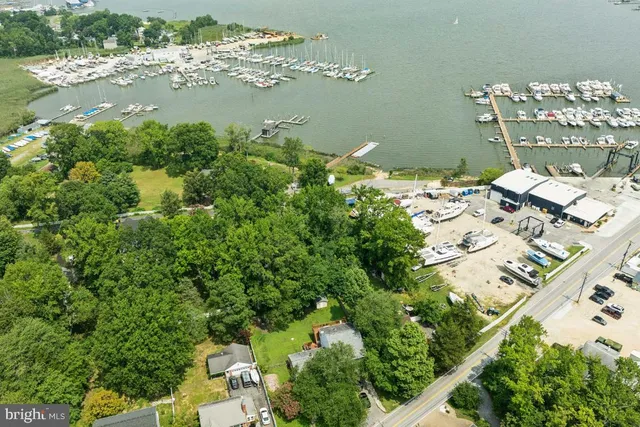 a view of a house with a yard and potted plants