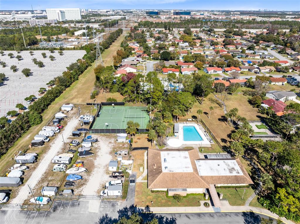 5331 Maize Street Orlando, FL 32821 - Photo 32 of 35 an aerial view of residential houses with outdoor space