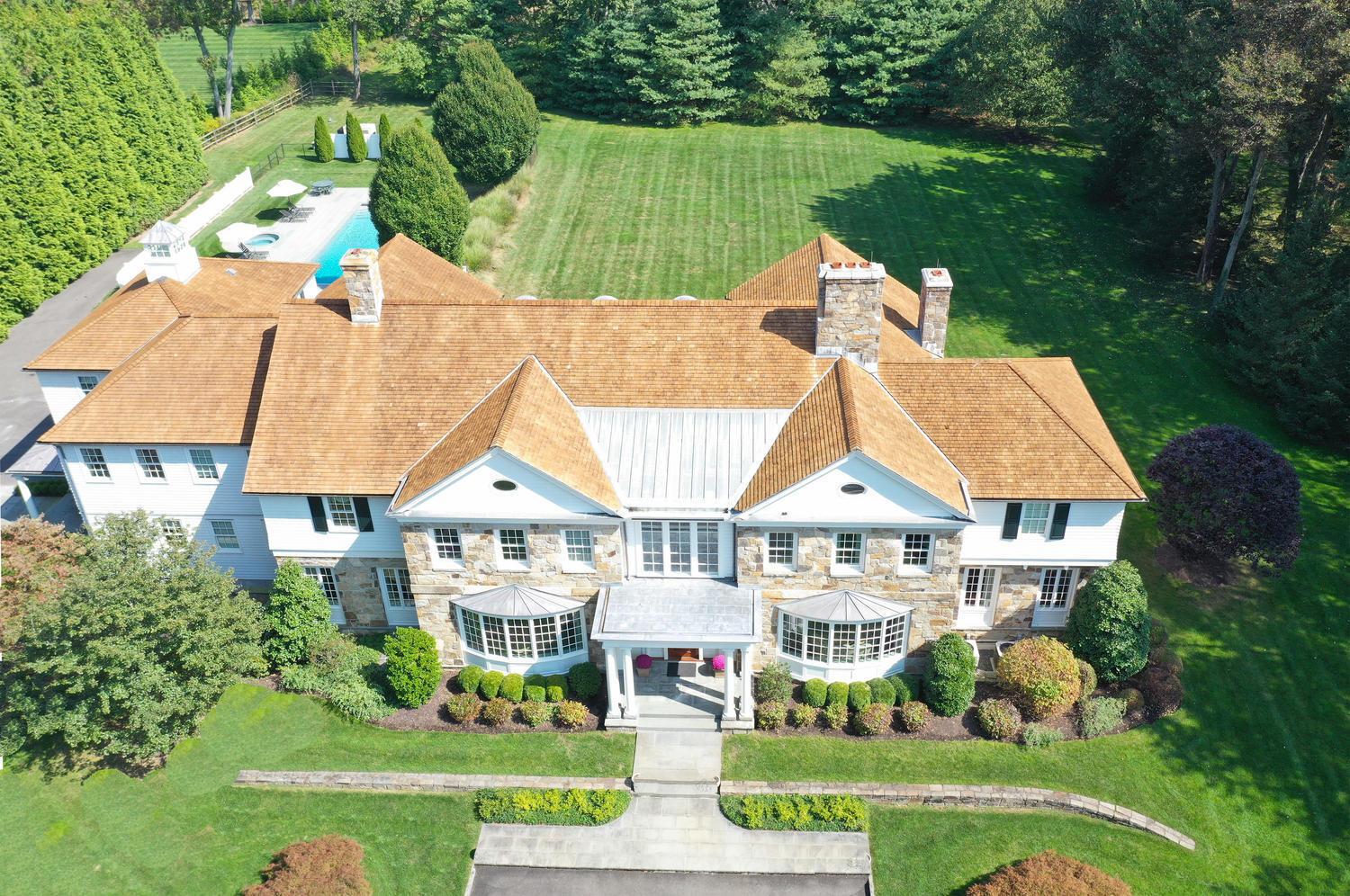 300 Brookside Road Darien, CT 06820 - Photo 4 of 58 an aerial view of a house