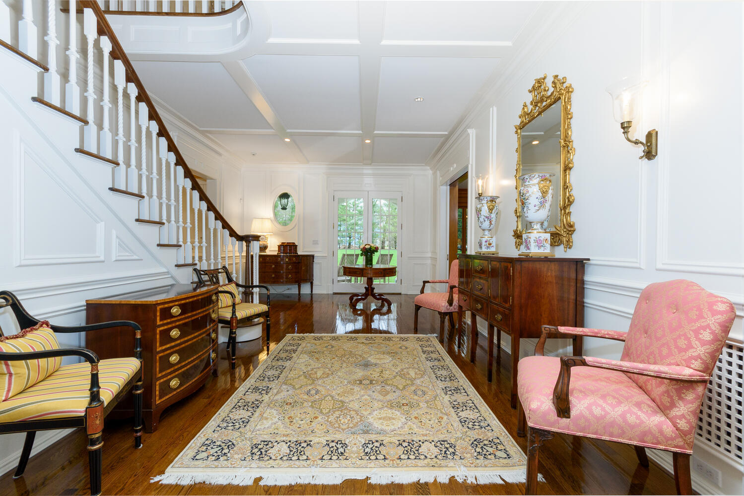 300 Brookside Road Darien, CT 06820 - Photo 8 of 58 a living room with furniture and a dining table