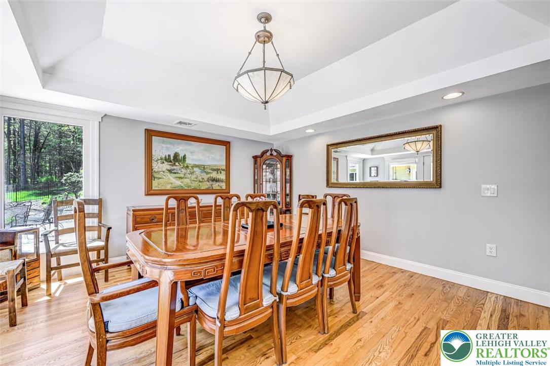 1284 Burger Hollow Road Effort, PA 18330 - Photo 34 of 100 Dining Room w/ Hardwood & Picture Window