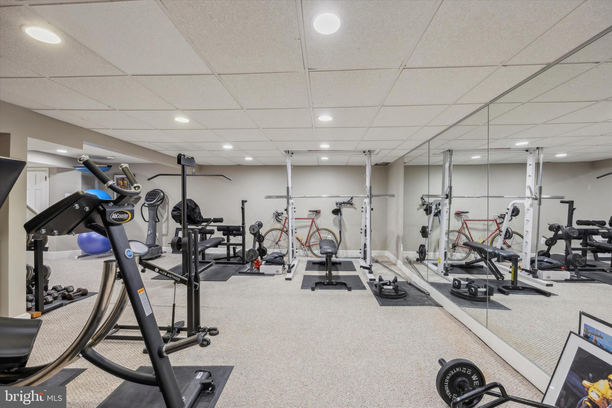 648 Mulford Road Wyncote, PA 19038 - Photo 39 of 60 Lower Level workout room