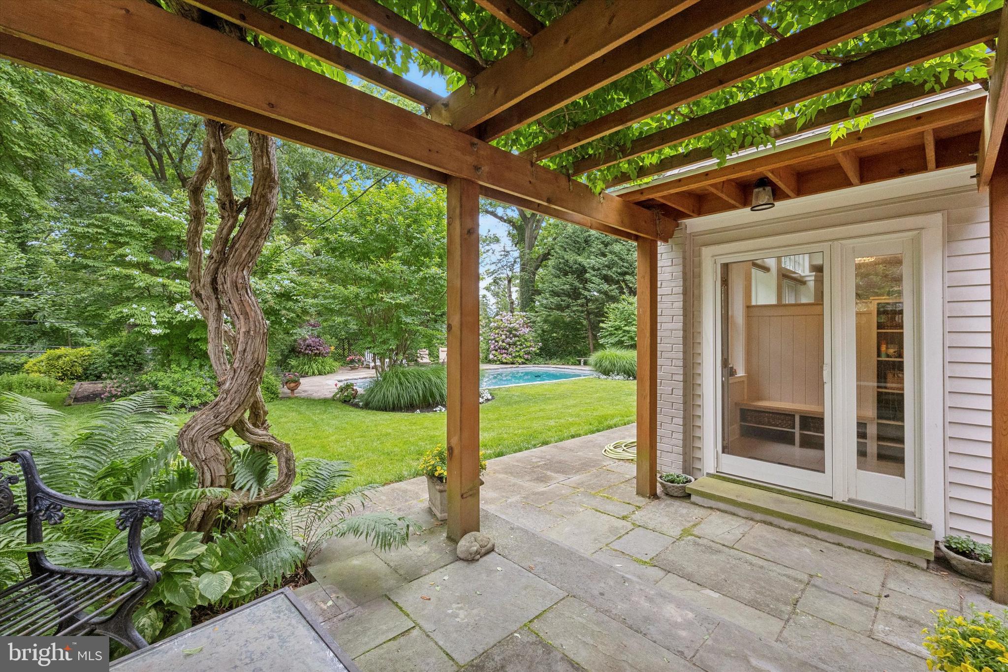 648 Mulford Road Wyncote, PA 19038 - Photo 51 of 60 Custom designed all cedar pergola