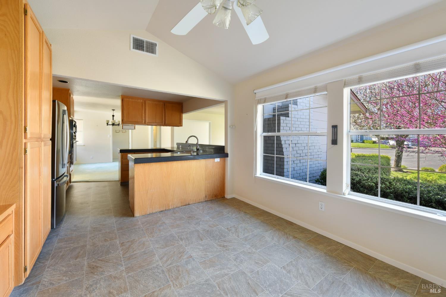 135 Fulton Place Windsor, CA 95492 - Photo 25 of 41 a view of kitchen with stainless steel appliances granite countertop a refrigerator and a sink