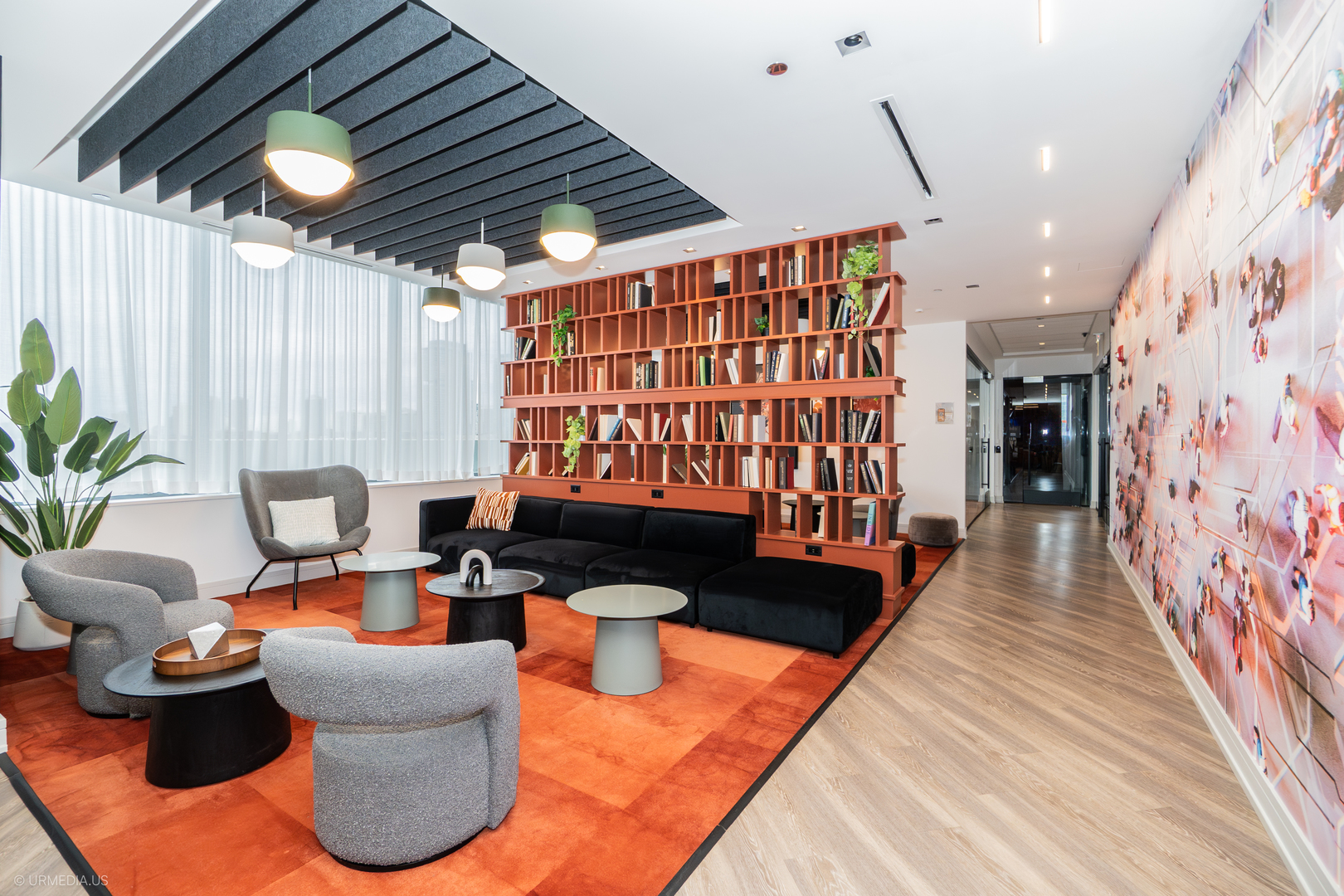 808 North Cleveland Avenue, Unit 1608 Chicago, IL 60610 - Photo 13 of 20 a reading room with furniture and wooden floor