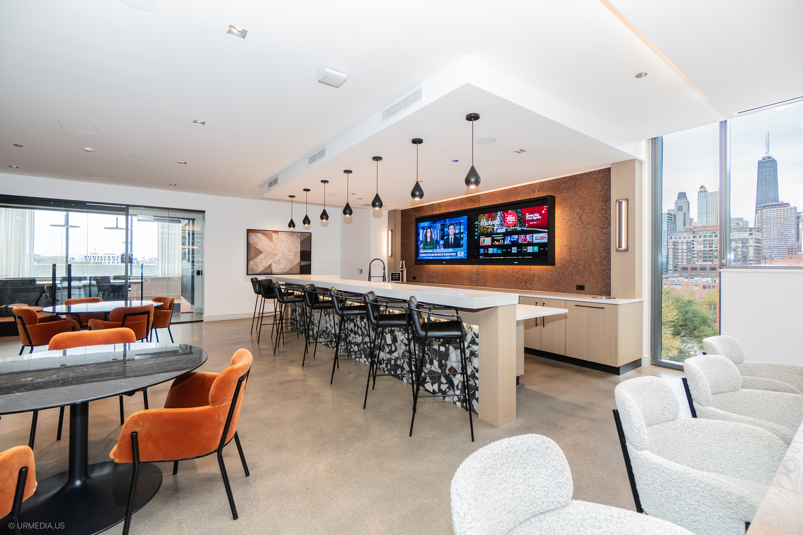 808 North Cleveland Avenue, Unit 1608 Chicago, IL 60610 - Photo 14 of 20 a living room with furniture a rug and a large window