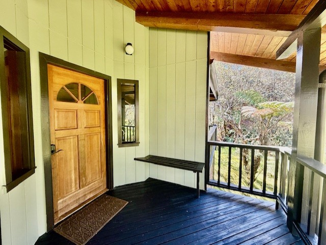 11-3763 10th Street Volcano, HI 96785 - Photo 9 of 28 workspace with wooden floor and windows