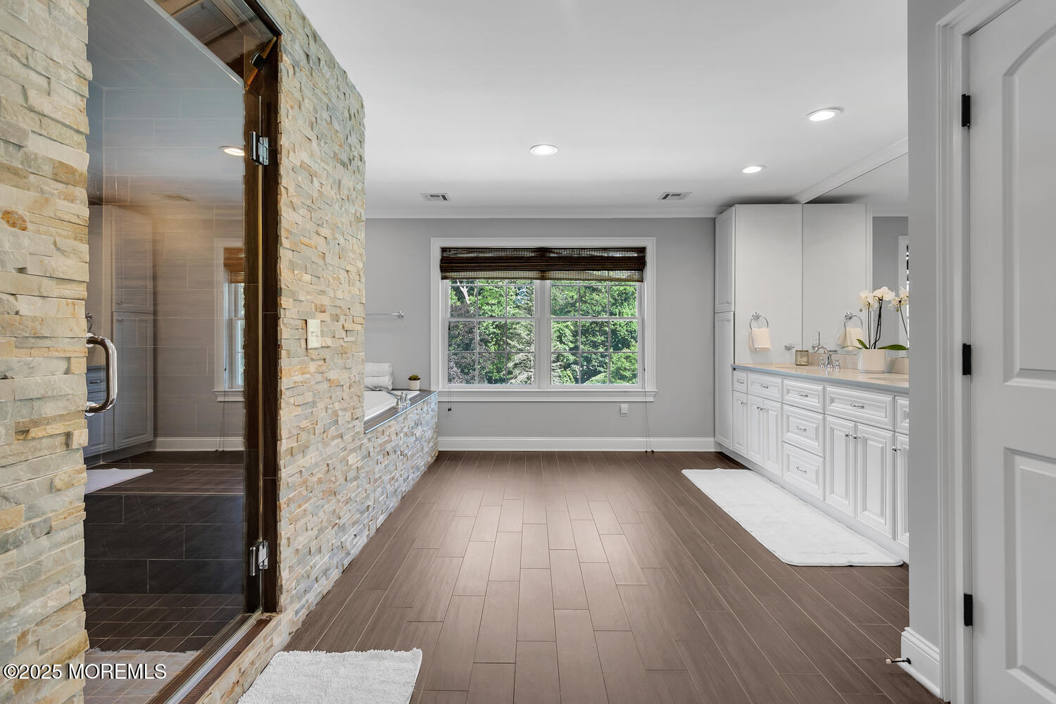 19 Old Phalanx Road Lincroft, NJ 07738 - Photo 17 of 34 wooden floor in an empty room with a window