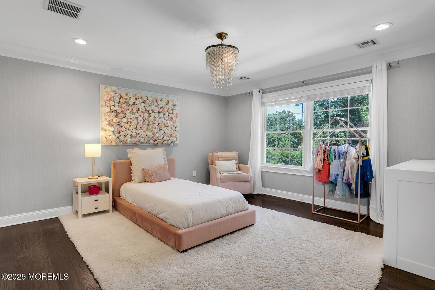 19 Old Phalanx Road Lincroft, NJ 07738 - Photo 22 of 34 a bedroom with a bed and a large window