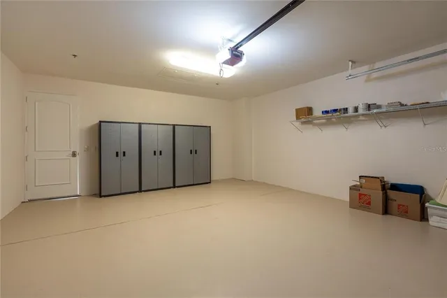 a view of a lake with a big yard