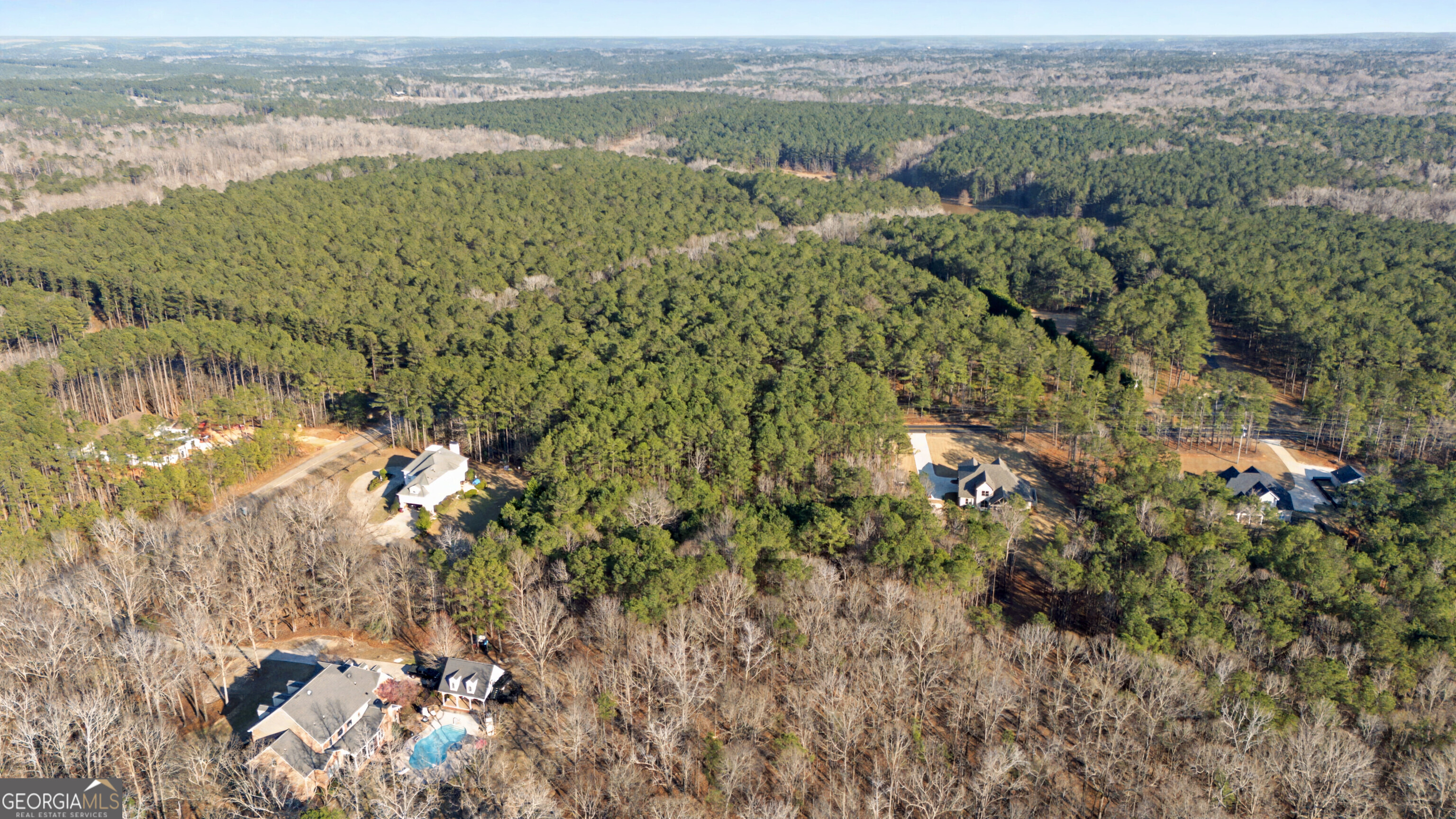 598 Pea Ridge Road Juliette, GA 31046 - Photo 11 of 18 a view of a lake with a mountain