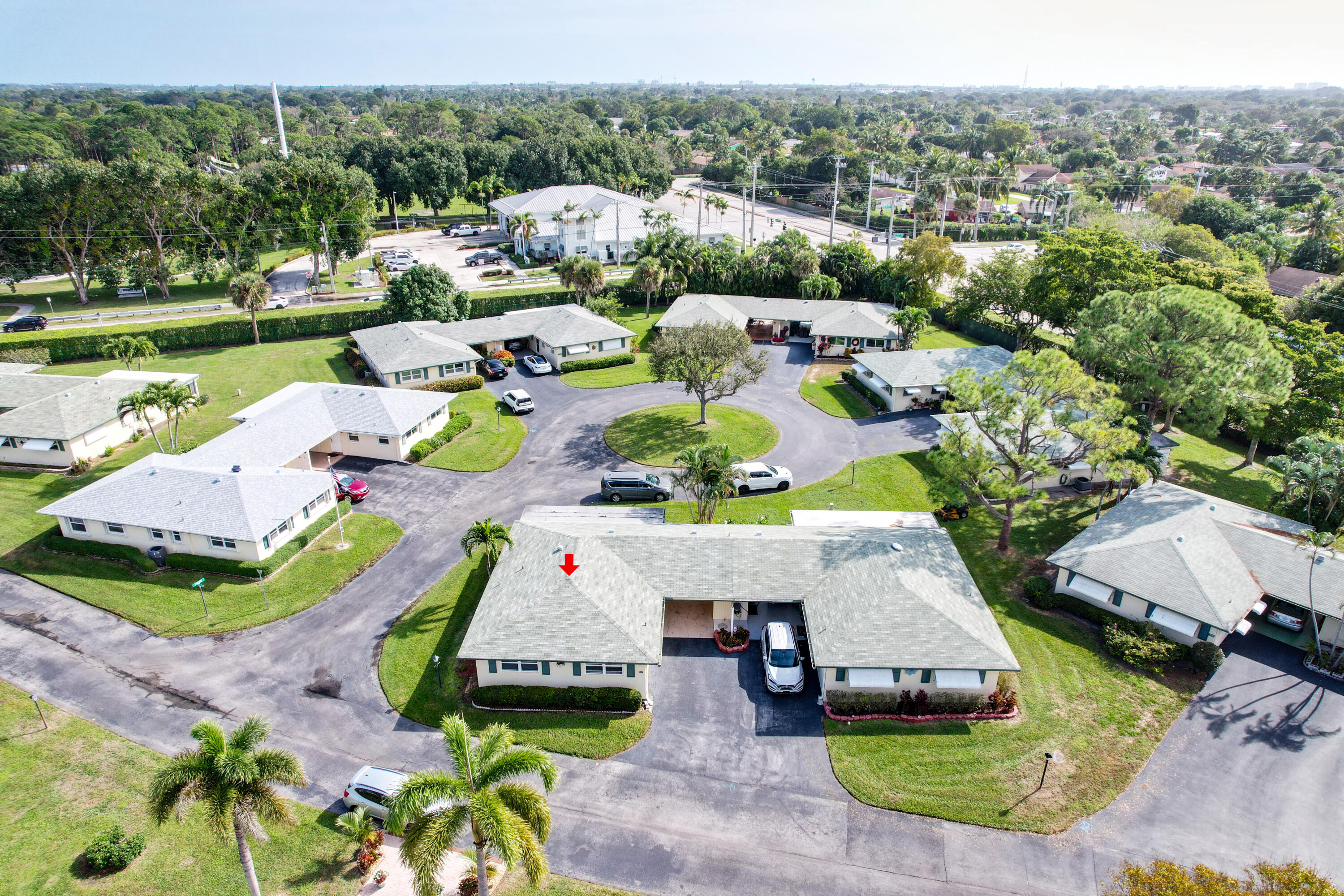 227 Cardinal Lane Delray Beach, FL 33445 - Photo 35 of 38 an aerial view of residential houses with outdoor space and parking