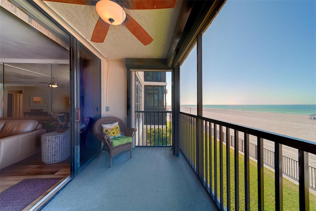 18304 Gulf Boulevard, Unit 102 Redington Shores, FL 33708 - Photo 21 of 55 a view of balcony with furniture