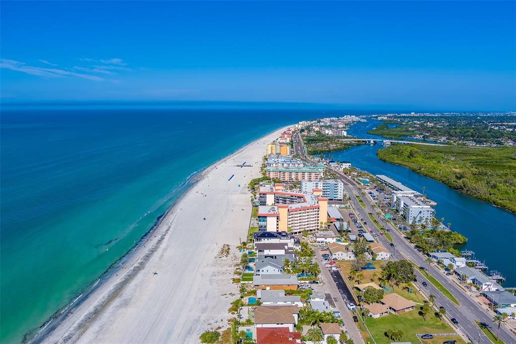 18304 Gulf Boulevard, Unit 102 Redington Shores, FL 33708 - Photo 54 of 55 a view of a city and an ocean view