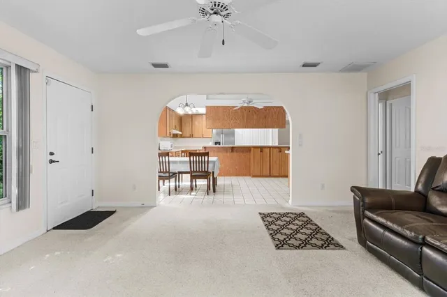 a view of a livingroom with furniture