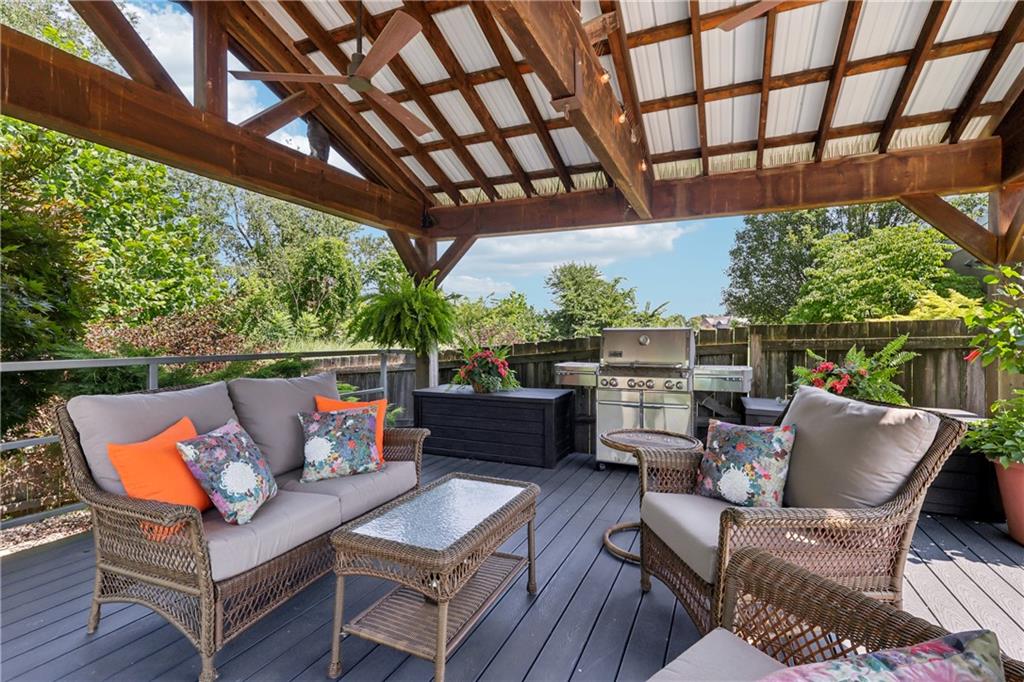 461 Dutchman Run Road New Kensington, PA 15068 - Photo 38 of 50 a roof deck with a table and chairs