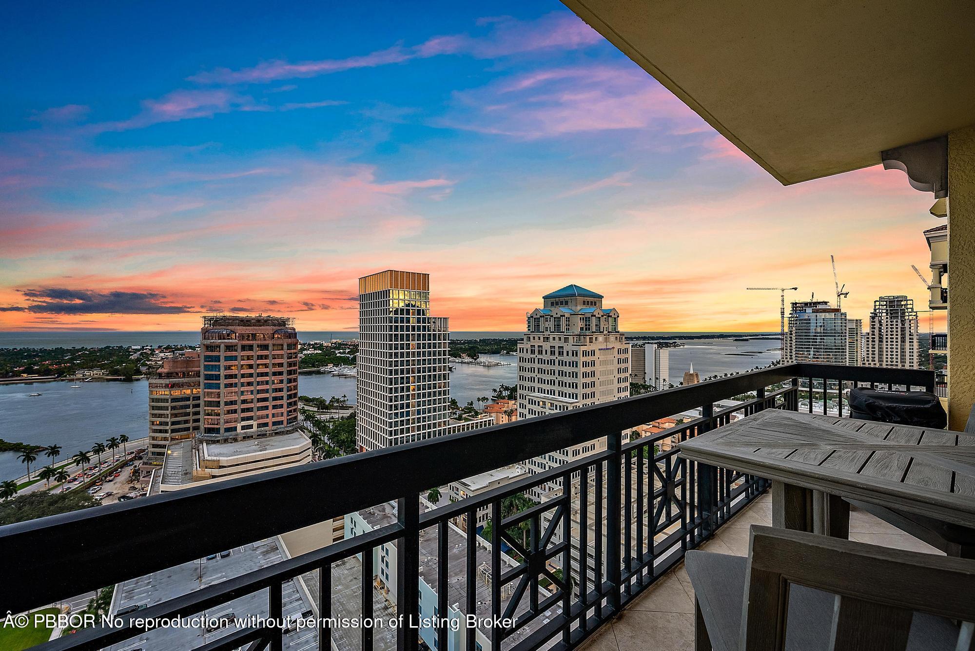 701 South Olive Avenue, Unit 2012 PH West Palm Beach, FL 33401 - Photo 3 of 42 a view of a balcony with city
