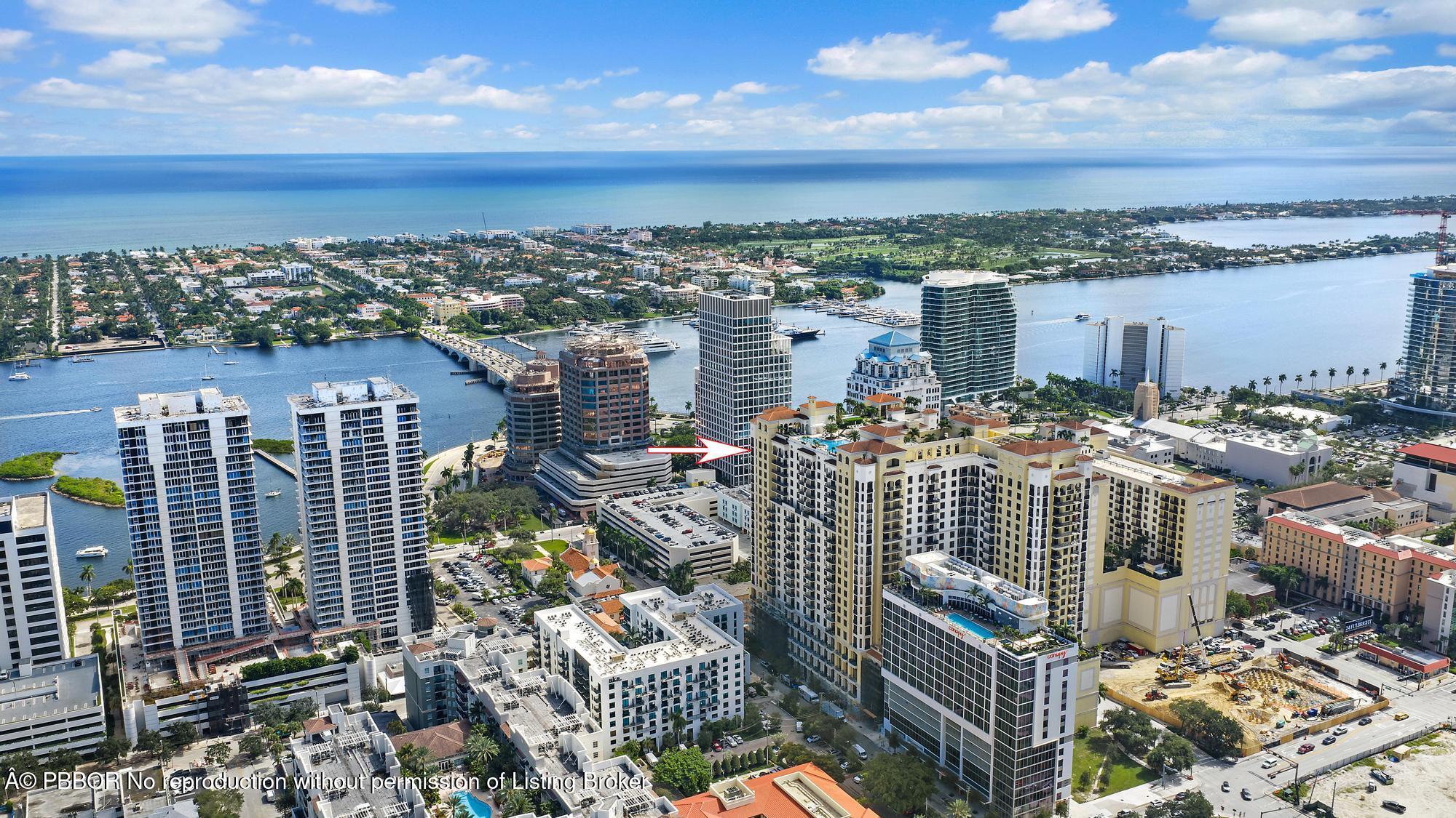 701 South Olive Avenue, Unit 2012 PH West Palm Beach, FL 33401 - Photo 39 of 42 a view of a city with tall buildings