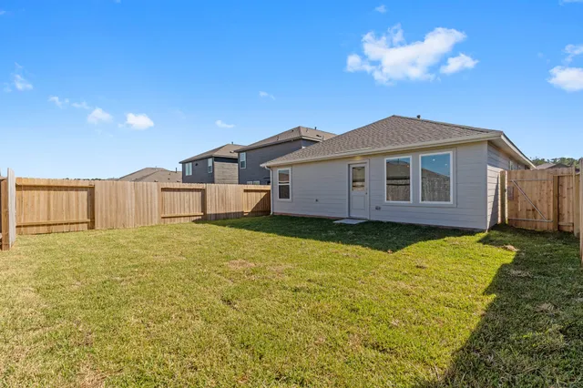 a backyard of a house