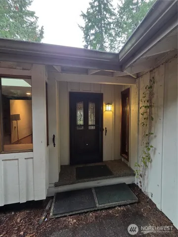 a front view of a house