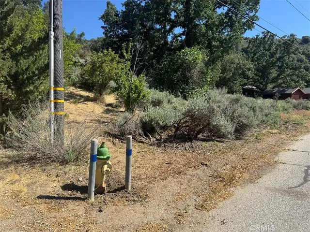 a view of a backyard of the house