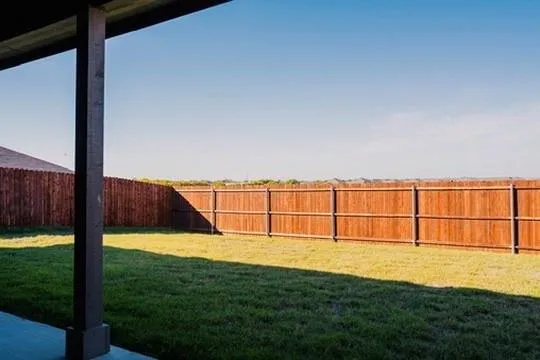 a view of an outdoor space and a swimming pool