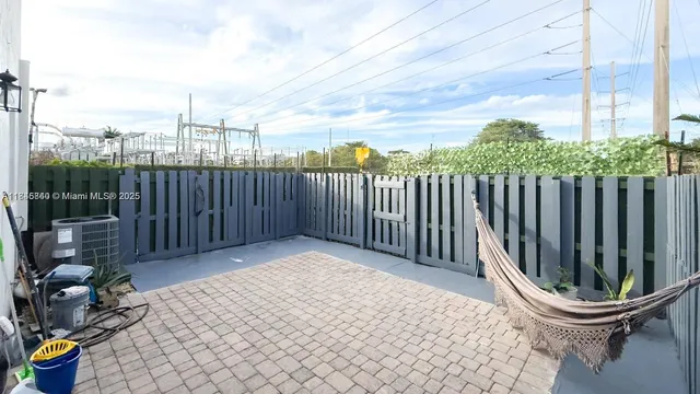 a view of outdoor space with seating area