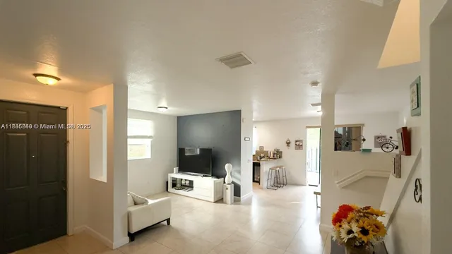 a view of a living room