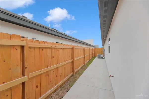 a view of balcony with stairs