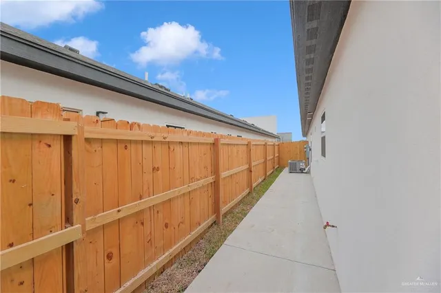 a view of balcony with stairs
