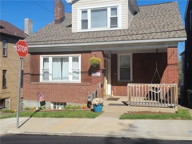 a front view of a house