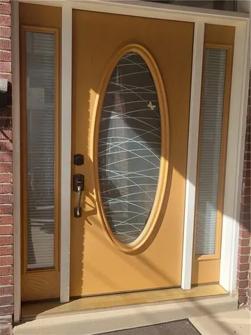 a close view of washer and dryer