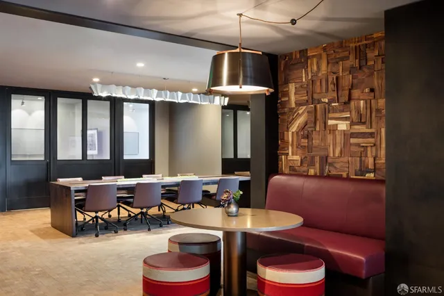 a room with furniture