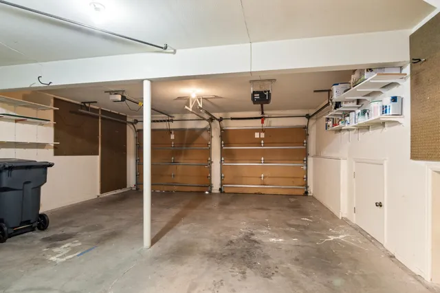 a view of a room with racks