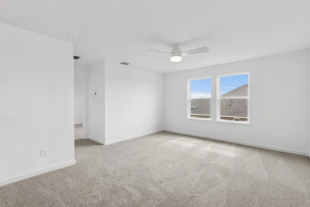 a view of an empty room