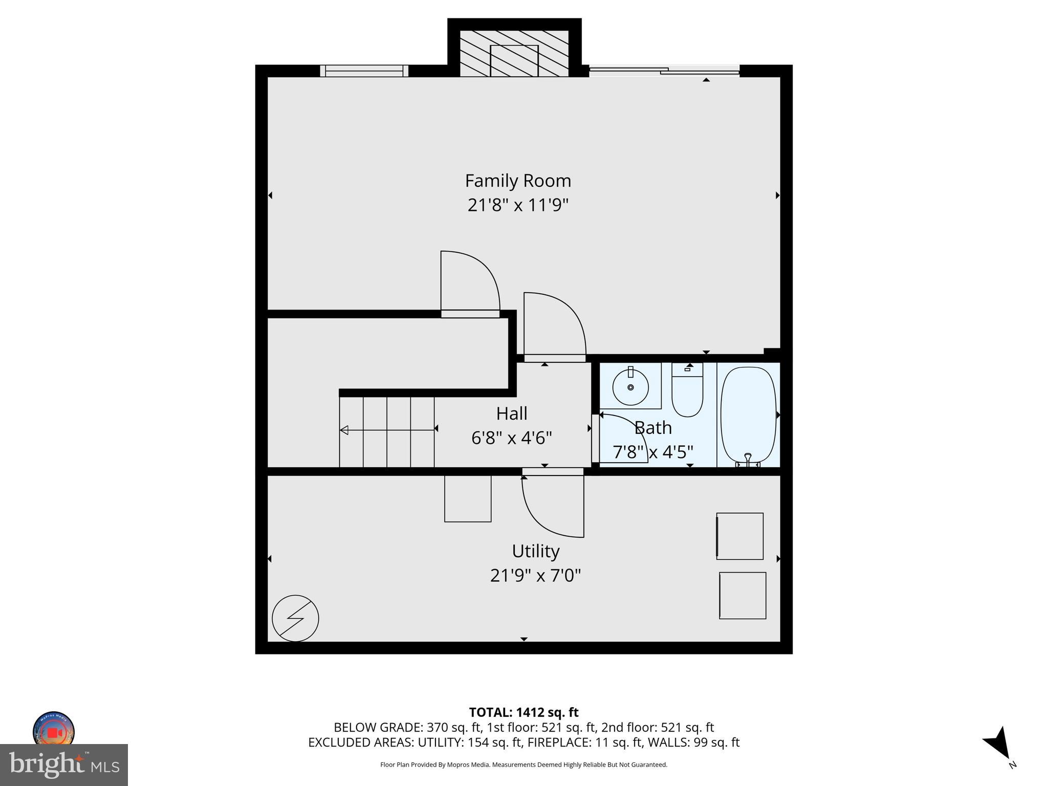18 Baileys Court Silver Spring, MD 20906 - Photo 25 of 25 Lower level Floor Plan