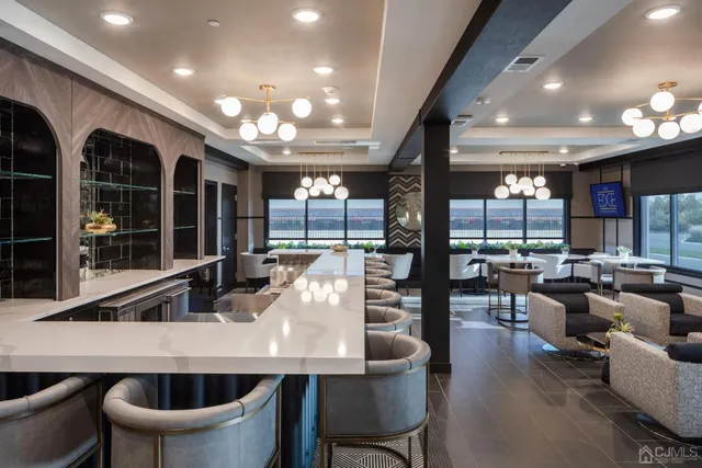 a room with a black white checkered floor and black white checkered floor