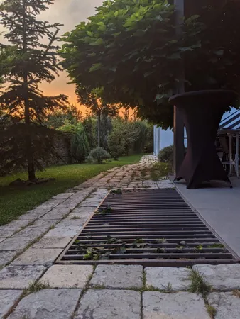 a view of a car garage of a house