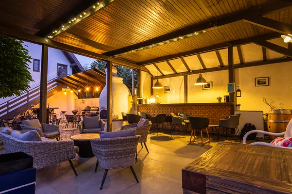 a view of a patio