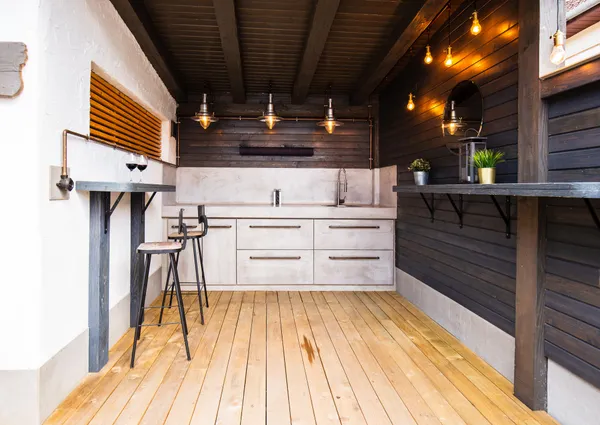 a room with a wooden floor