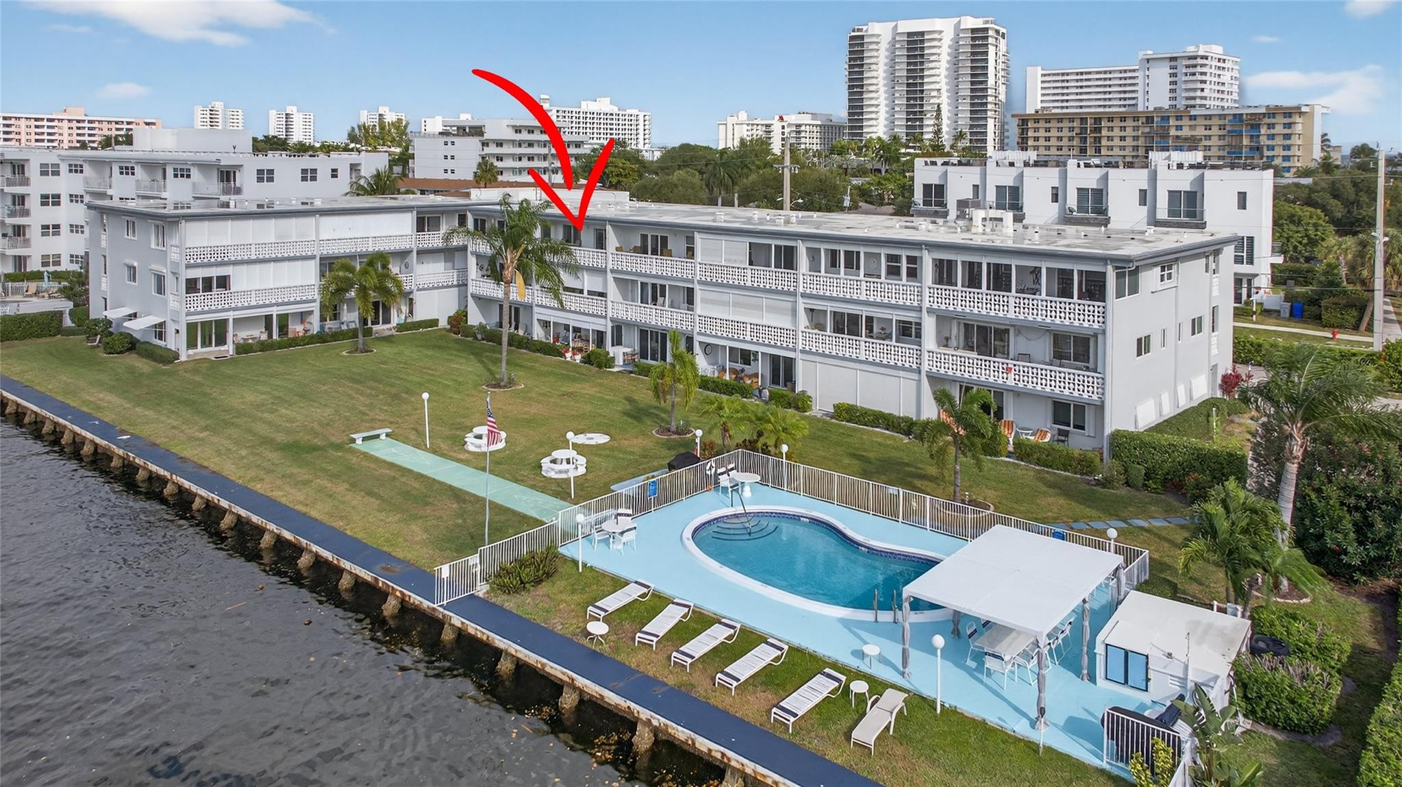 1001 North Riverside Drive, Unit 305 Pompano Beach, FL 33062 - Photo 38 of 44 a view of a city that has tall buildings