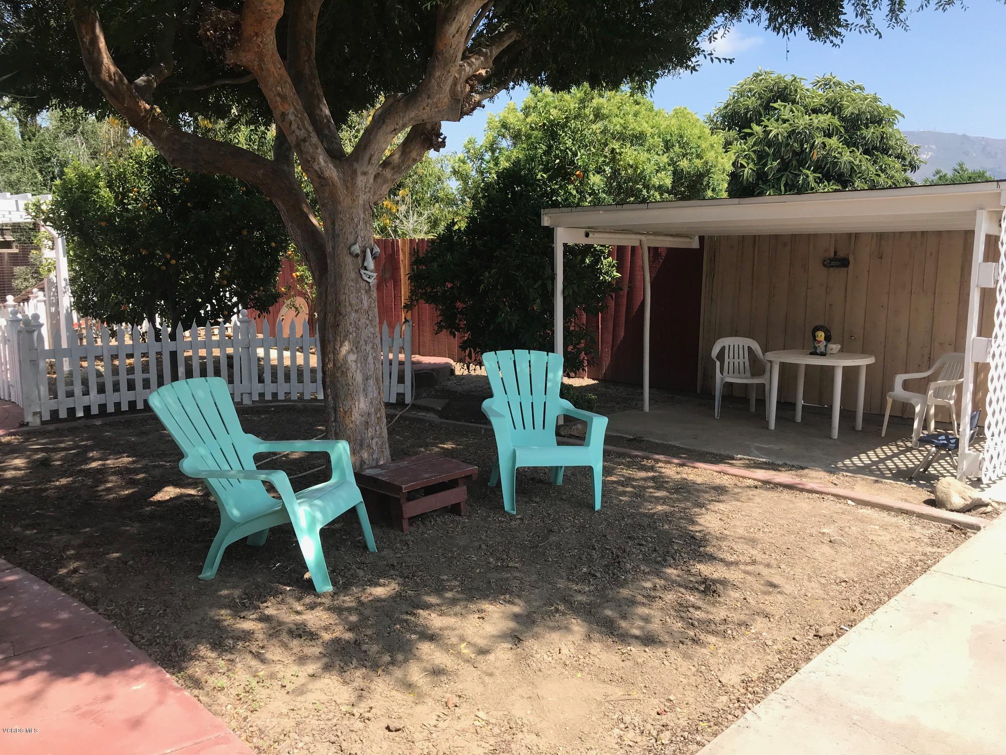 717 Ralph Way Santa Paula, CA 93060 - Photo 4 of 22 view of sitting area under tree