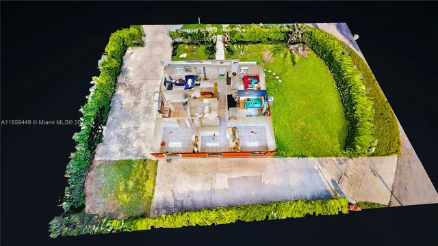 a backyard of a house