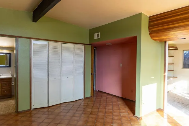 a view of an empty room