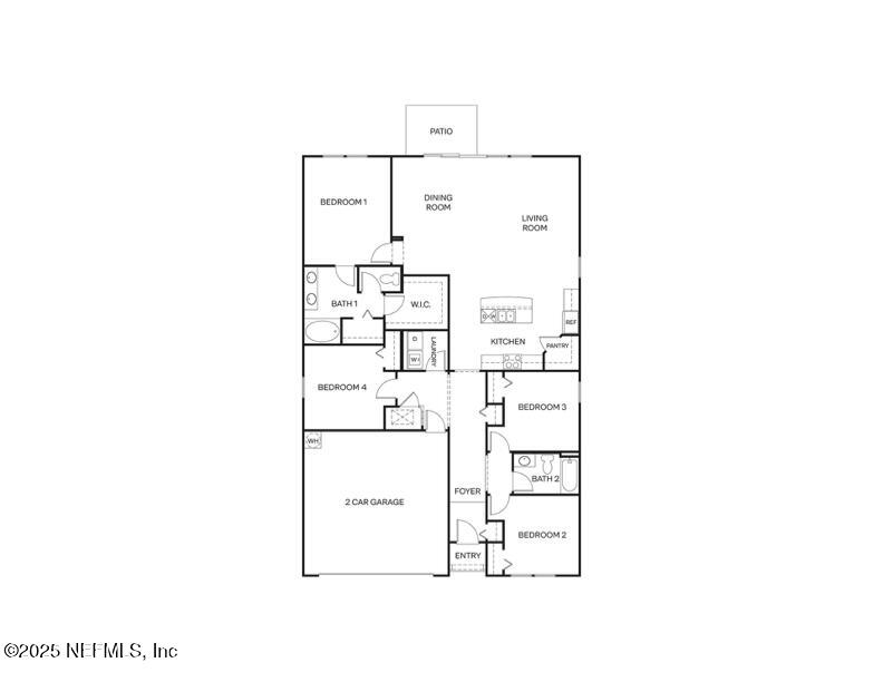 146 Falcon Ridge Road St. Augustine, FL 32084 - Photo 59 of 59 a picture of a floor plan