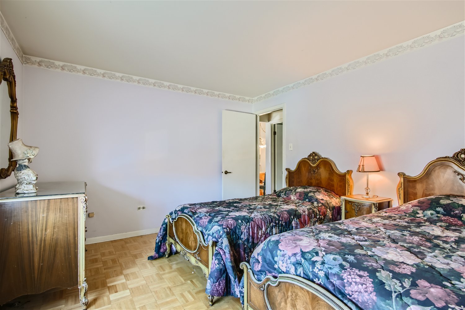 10820 Kilpatrick Avenue, Unit 2SW Oak Lawn, IL 60453 - Photo 6 of 11 a bedroom with two beds and painted walls