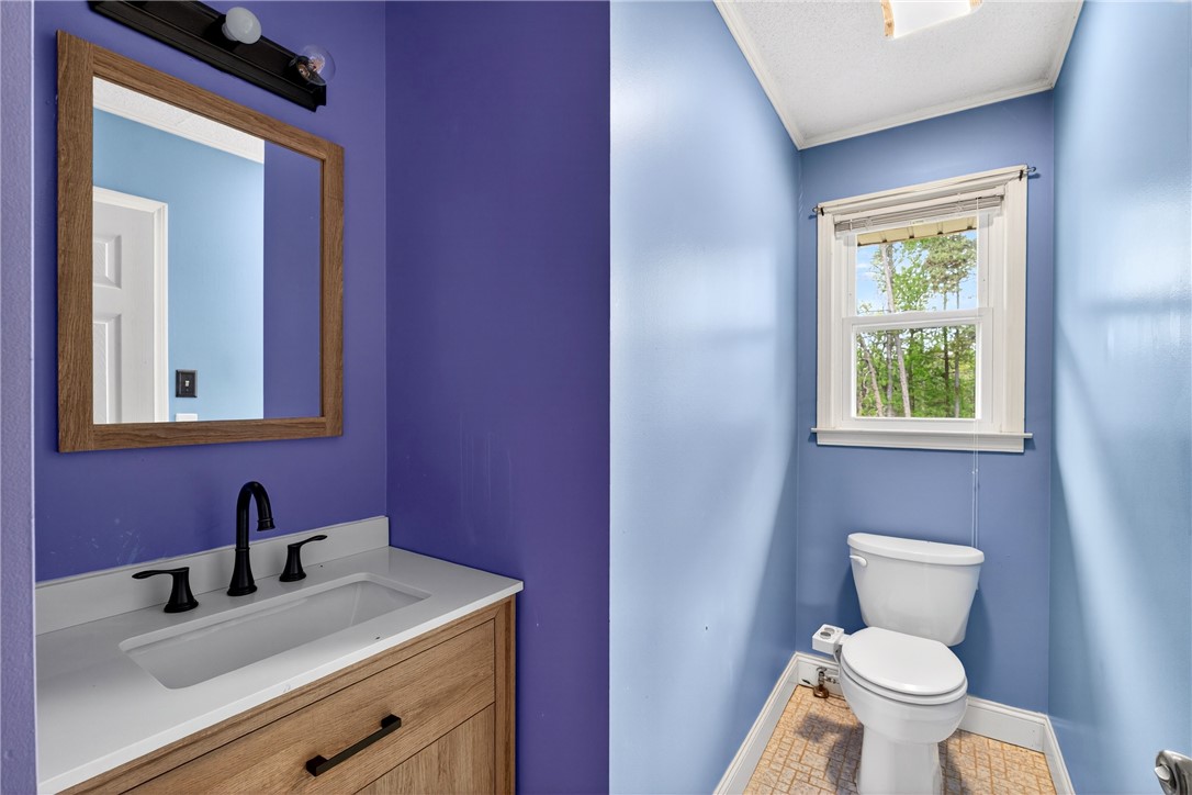 160 Burdette Circle Pendleton, SC 29670 - Photo 18 of 38 This bright bathroom features a modern vanity and ample natural light.