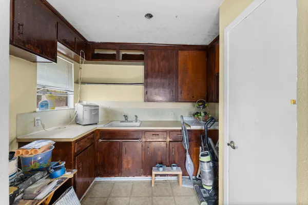 a room with storage and utility