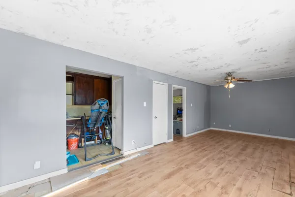 wooden floor in a room