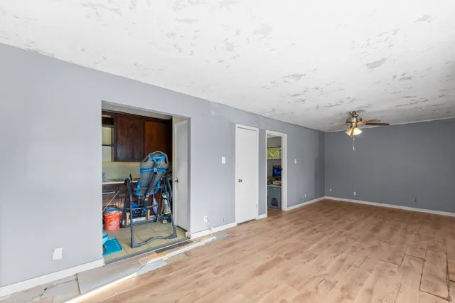 wooden floor in a room